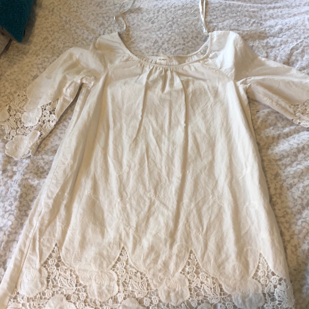 Blu Pepper White Country Chic Dress